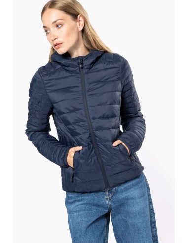 K-KA6111-LADIES' LIGHTWEIGHT HOODED PADDED JACKET